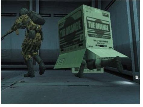 metal gear solid 1 box|metal gear solid box hiding.